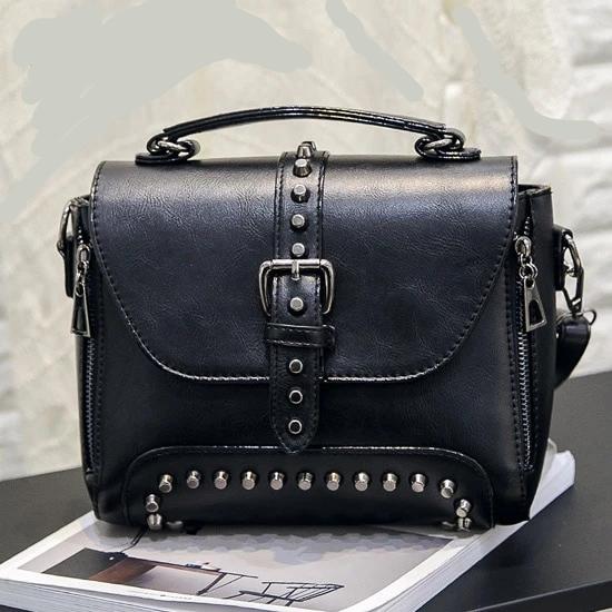 Vintage Leather Bag - HandBag 1 Resell